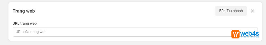 Bước 7: Nhập URL website của bạn